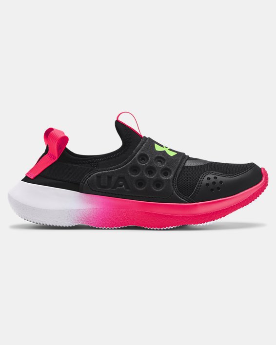 Girls' Grade School UA Runplay Fade Running Shoes, Black, pdpMainDesktop image number 0